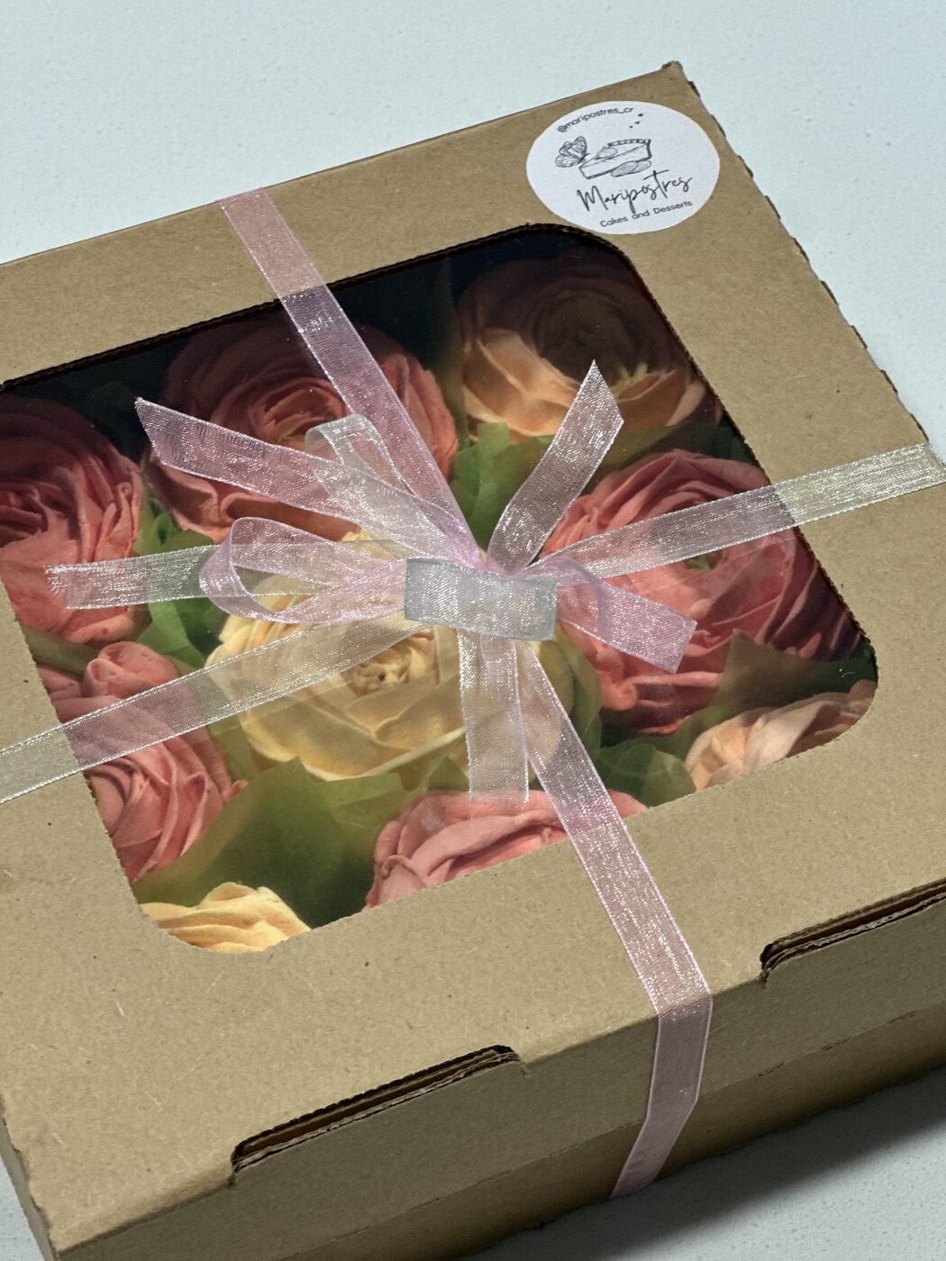 Zefir en cajita de regalo — Maripostres Costa Rica